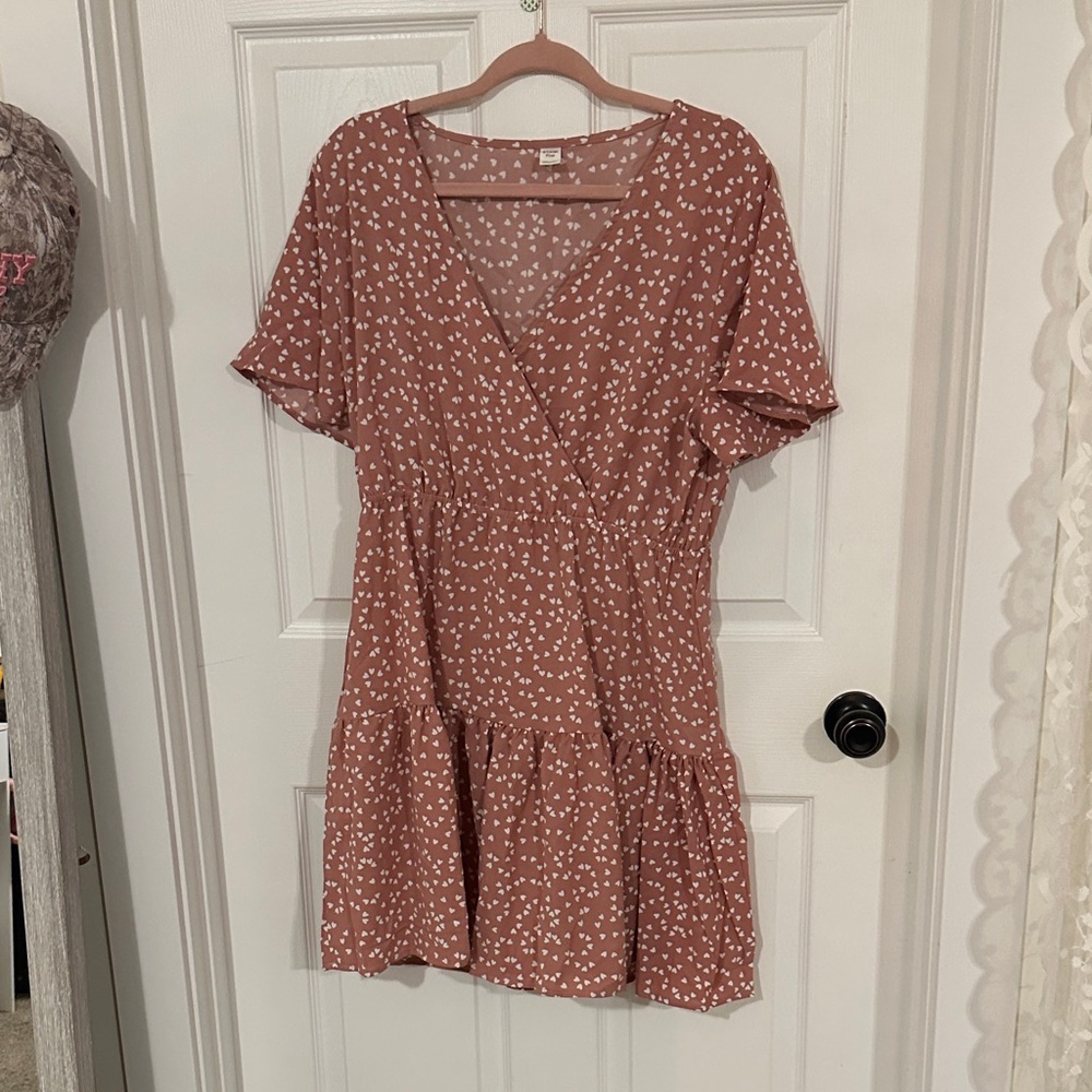 Amazon Brown Polka Dot Mini Dress